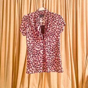 Y2K Pink Leopard Top